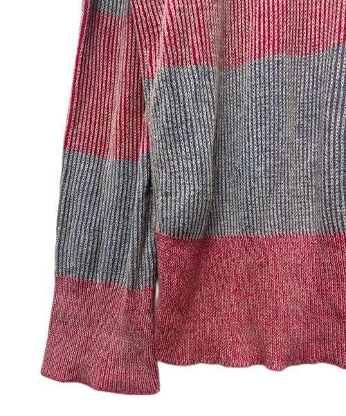 Vivienne Westwood RED LABEL（ヴィヴィアンウエストウッドレッドレーベル）Vivienne Westwood RED LABEL (ヴィヴィアンウエストウッドレッドレーベル) ボーダーニット レッド サイズ:００の古着・服飾アイテム