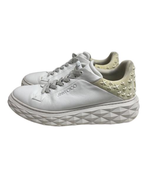 JIMMY CHOO（ジミーチュウ）JIMMY CHOO (ジミーチュウ) スニーカー ホワイト サイズ:SIZE 41の古着・服飾アイテム