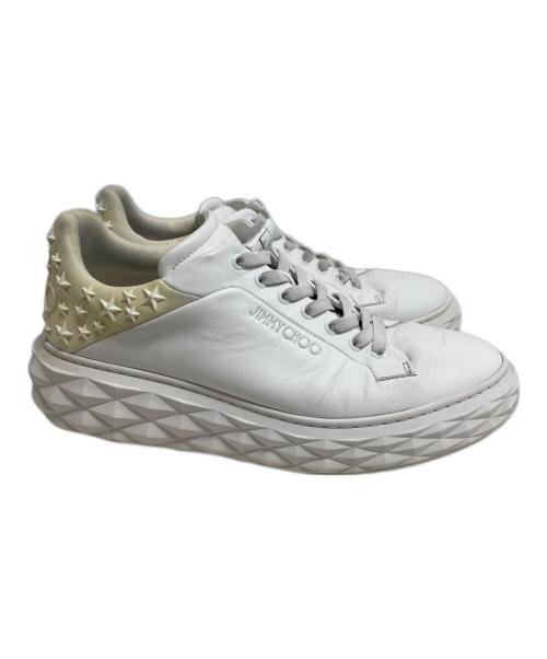 JIMMY CHOO（ジミーチュウ）JIMMY CHOO (ジミーチュウ) スニーカー ホワイト サイズ:SIZE 41の古着・服飾アイテム