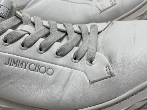 JIMMY CHOO（ジミーチュウ）JIMMY CHOO (ジミーチュウ) スニーカー ホワイト サイズ:SIZE 41の古着・服飾アイテム
