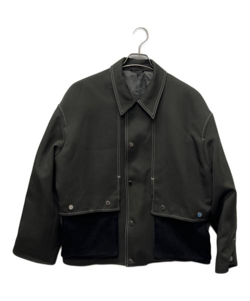 PUBLIC TOKYO（パブリックトウキョウ）PUBLIC TOKYO (パブリックトウキョウ) ステッチコンビブルゾン グレー サイズ:１の古着・服飾アイテム