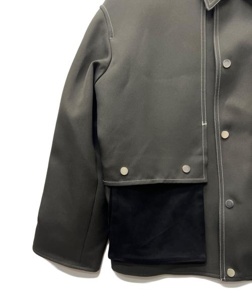 PUBLIC TOKYO（パブリックトウキョウ）PUBLIC TOKYO (パブリックトウキョウ) ステッチコンビブルゾン グレー サイズ:１の古着・服飾アイテム
