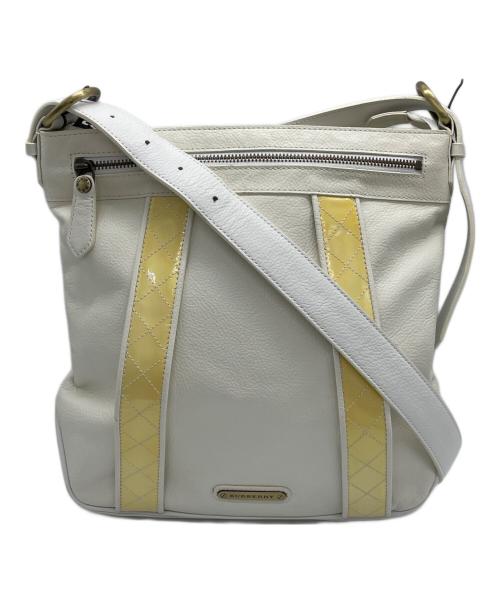 BURBERRY（バーバリー）BURBERRY (バーバリー) ショルダーバッグ ホワイト×イエローの古着・服飾アイテム