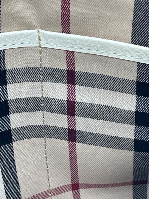 BURBERRY（バーバリー）BURBERRY (バーバリー) ショルダーバッグ ホワイト×イエローの古着・服飾アイテム