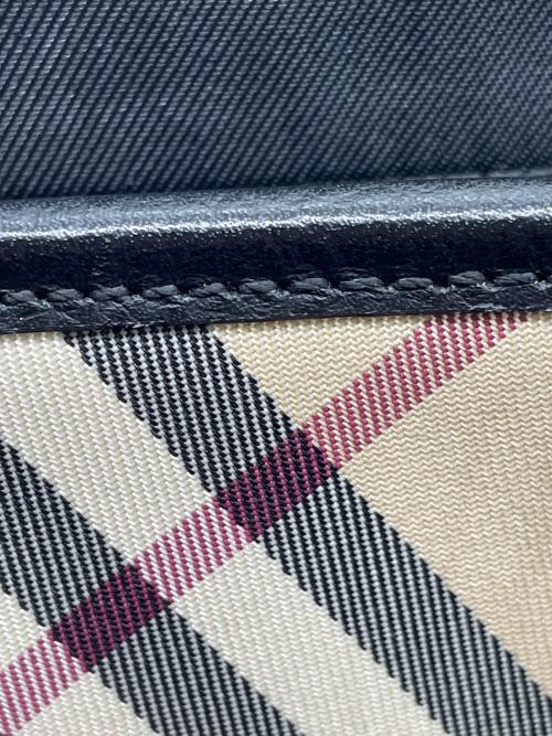 BURBERRY（バーバリー）BURBERRY (バーバリー) 2WAYバッグ ブラック×ベージュの古着・服飾アイテム