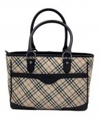 BURBERRYバーバリー）の古着「ノバチェック ハンドバッグ 」｜ベージュ