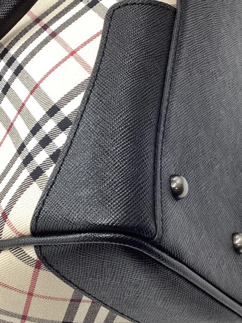 BURBERRY（バーバリー）BURBERRY (バーバリー) ノバチェック ハンドバッグ  ベージュの古着・服飾アイテム