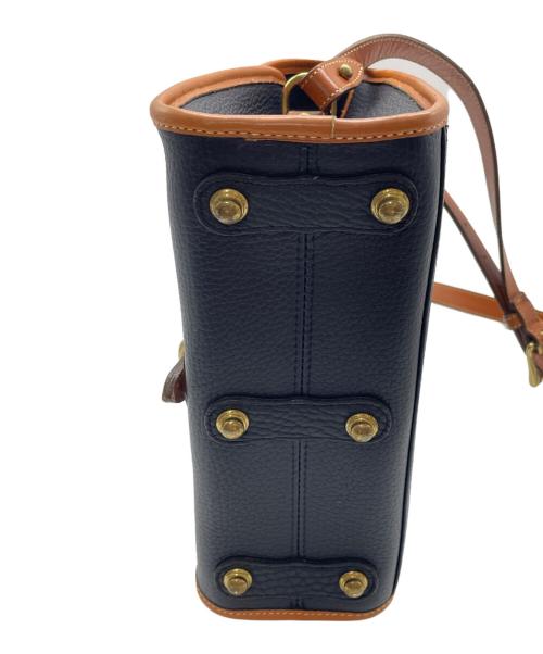 DOONEY&BOURKE（ドゥーニーアンドバーク）DOONEY&BOURKE (ドゥーニーアンドバーク) ショルダーバッグ ネイビー×ブラウンの古着・服飾アイテム