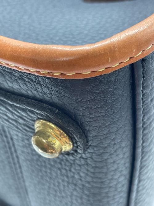 DOONEY&BOURKE（ドゥーニーアンドバーク）DOONEY&BOURKE (ドゥーニーアンドバーク) ショルダーバッグ ネイビー×ブラウンの古着・服飾アイテム