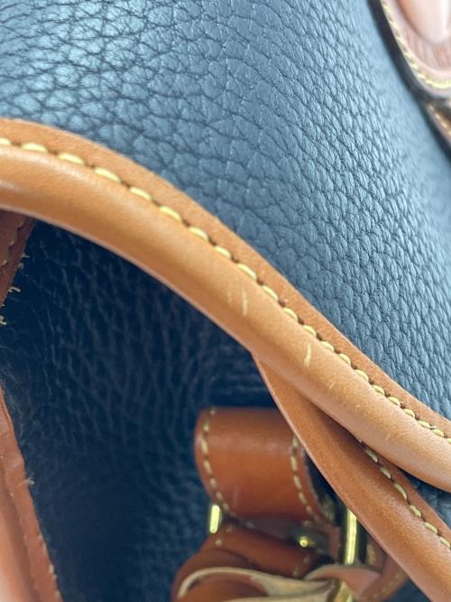 DOONEY&BOURKE（ドゥーニーアンドバーク）DOONEY&BOURKE (ドゥーニーアンドバーク) ショルダーバッグ ネイビー×ブラウンの古着・服飾アイテム
