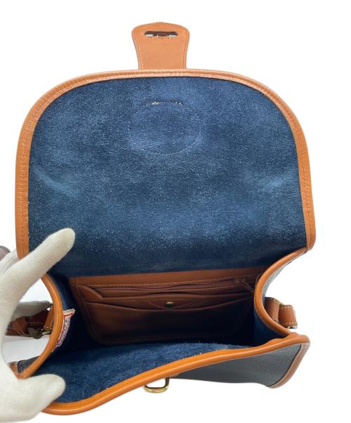DOONEY&BOURKE（ドゥーニーアンドバーク）DOONEY&BOURKE (ドゥーニーアンドバーク) ショルダーバッグ ネイビー×ブラウンの古着・服飾アイテム