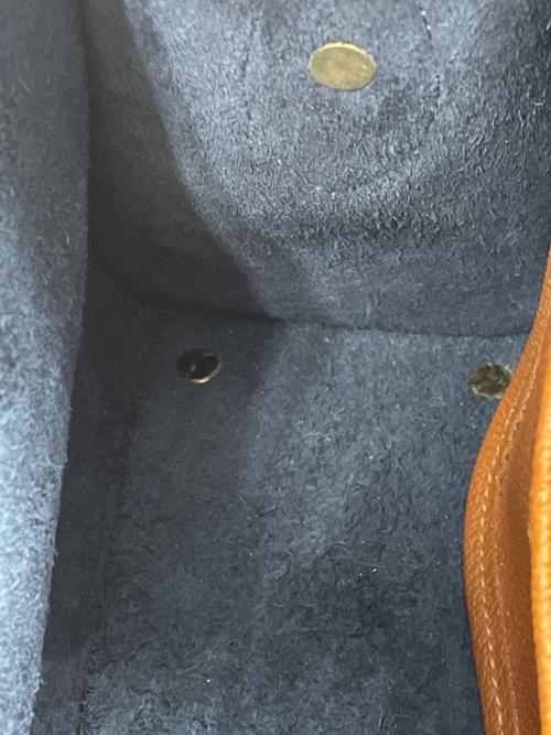 DOONEY&BOURKE（ドゥーニーアンドバーク）DOONEY&BOURKE (ドゥーニーアンドバーク) ショルダーバッグ ネイビー×ブラウンの古着・服飾アイテム