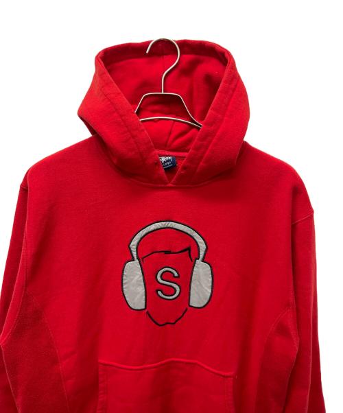 stussy（ステューシー）stussy (ステューシー) 90sパーカー レッド サイズ:Ｌの古着・服飾アイテム