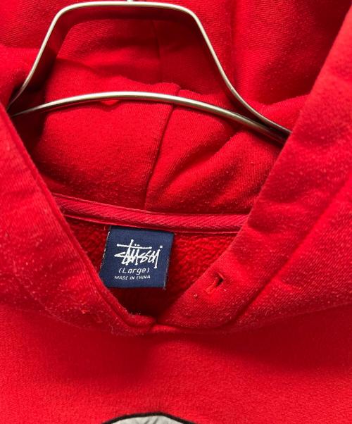 stussy（ステューシー）stussy (ステューシー) 90sパーカー レッド サイズ:Ｌの古着・服飾アイテム