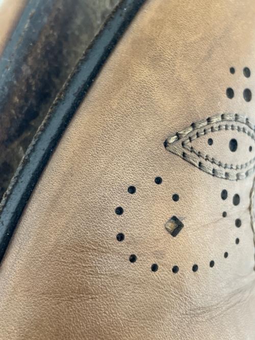 LOUIS VUITTON（ルイ ヴィトン）LOUIS VUITTON (ルイ ヴィトン) メダリオンレザーシューズ ブラウン サイズ:8の古着・服飾アイテム