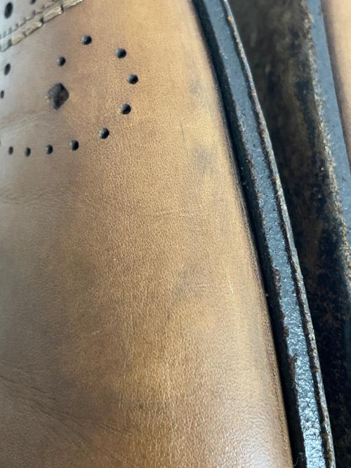 LOUIS VUITTON（ルイ ヴィトン）LOUIS VUITTON (ルイ ヴィトン) メダリオンレザーシューズ ブラウン サイズ:8の古着・服飾アイテム