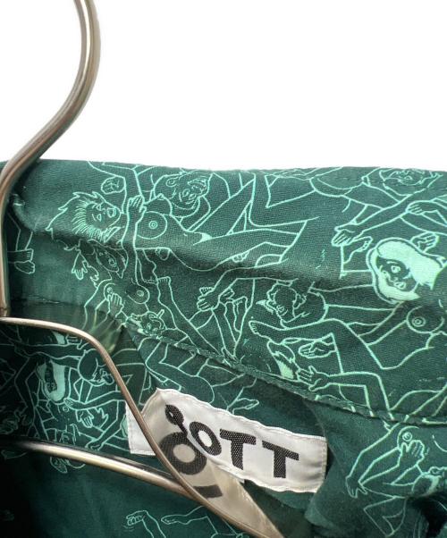 BoTT（ボット）BoTT (ボット) HUMAN S/SL SHIRT グリーン サイズ:ＸＬの古着・服飾アイテム
