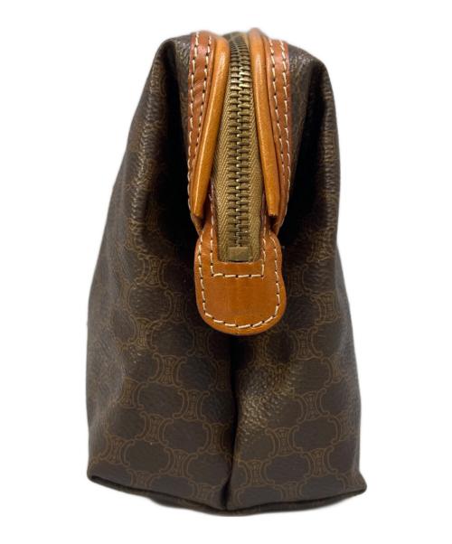 CELINE（セリーヌ）CELINE (セリーヌ) マカダムポーチ ブラウンの古着・服飾アイテム