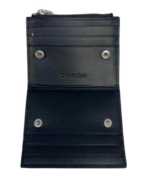 Calvin Klein（カルバンクライン）Calvin Klein (カルバンクライン) 2つ折り財布 ブラックの古着・服飾アイテム