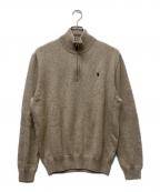 POLO RALPH LAURENポロ・ラルフローレン）の古着「ハーフジップニット」｜ベージュ
