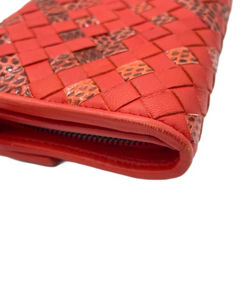 BOTTEGA VENETA（ボッテガベネタ）BOTTEGA VENETA (ボッテガベネタ) 長財布 レッドの古着・服飾アイテム