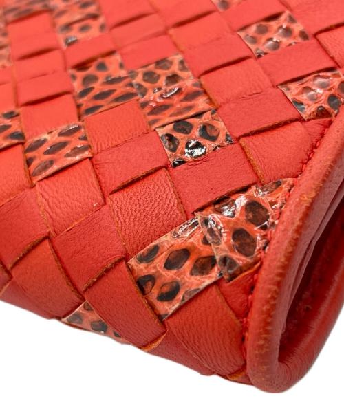 BOTTEGA VENETA（ボッテガベネタ）BOTTEGA VENETA (ボッテガベネタ) 長財布 レッドの古着・服飾アイテム