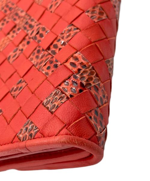 BOTTEGA VENETA（ボッテガベネタ）BOTTEGA VENETA (ボッテガベネタ) 長財布 レッドの古着・服飾アイテム