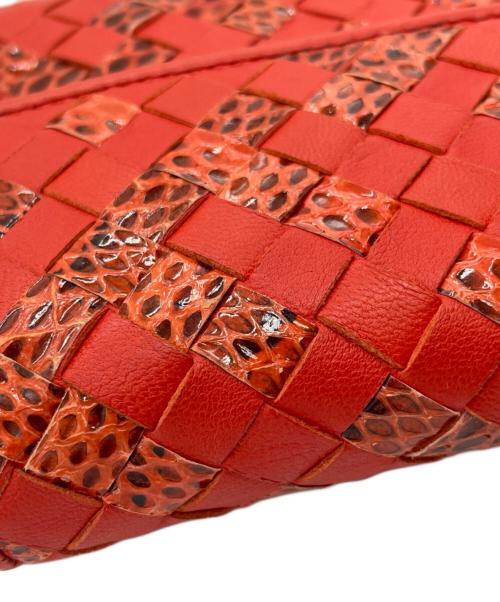 BOTTEGA VENETA（ボッテガベネタ）BOTTEGA VENETA (ボッテガベネタ) 長財布 レッドの古着・服飾アイテム