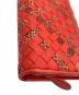 中古・古着 BOTTEGA VENETA (ボッテガベネタ) 長財布 レッド：14000円