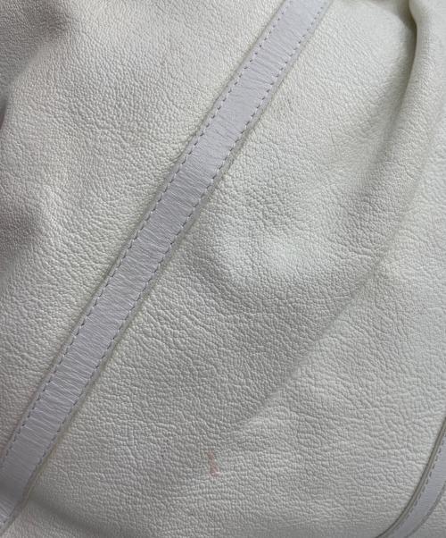 BVLGARI（ブルガリ）BVLGARI (ブルガリ) レザートートバッグ ホワイトの古着・服飾アイテム