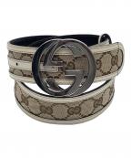 GUCCIグッチ）の古着「ベルト」｜ベージュ