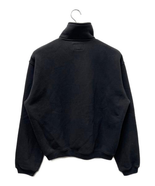 stussy（ステューシー）stussy (ステューシー) ハーフジップスウェット ブラック サイズ:Ｍの古着・服飾アイテム