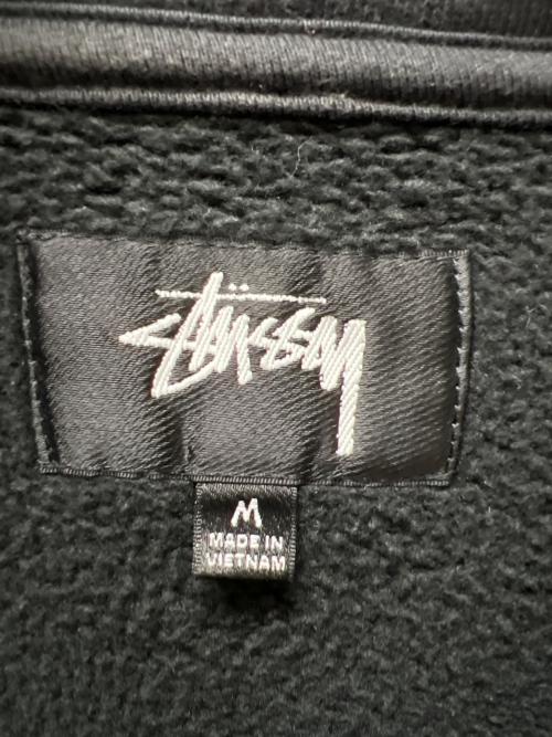 stussy（ステューシー）stussy (ステューシー) ハーフジップスウェット ブラック サイズ:Ｍの古着・服飾アイテム