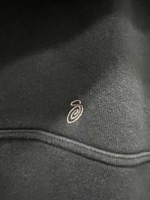 stussy（ステューシー）stussy (ステューシー) ハーフジップスウェット ブラック サイズ:Ｍの古着・服飾アイテム