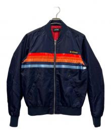 DIESEL（ディーゼル）の古着「ボンバージャケット」｜ネイビー
