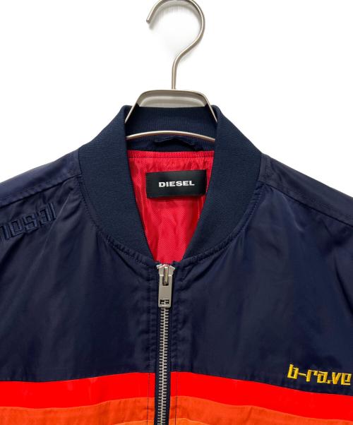 DIESEL（ディーゼル）DIESEL (ディーゼル) ボンバージャケット ネイビー サイズ:Ｌの古着・服飾アイテム