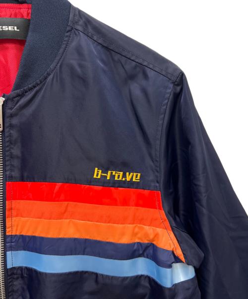 DIESEL（ディーゼル）DIESEL (ディーゼル) ボンバージャケット ネイビー サイズ:Ｌの古着・服飾アイテム