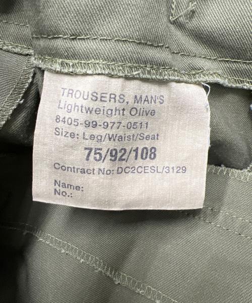 TROUSERS（トラウザーズ）TROUSERS (トラウザーズ) ミリタリーパンツ オリーブ サイズ:92の古着・服飾アイテム