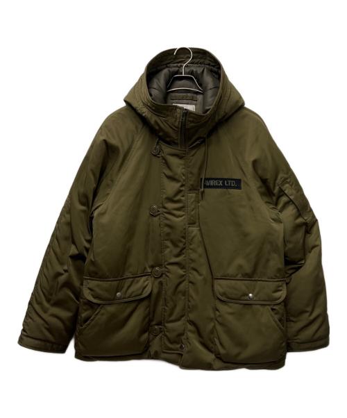 AVIREX（アヴィレックス）AVIREX (アヴィレックス) HB HOODIE JKT カーキ サイズ:XXLの古着・服飾アイテム
