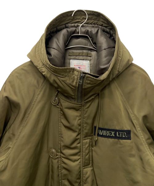 AVIREX（アヴィレックス）AVIREX (アヴィレックス) HB HOODIE JKT カーキ サイズ:XXLの古着・服飾アイテム