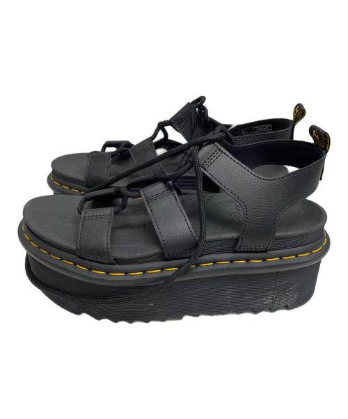Dr.Martens（ドクターマーチン）Dr.Martens (ドクターマーチン) レースアップサンダル ブラック×イエロー サイズ:UK5の古着・服飾アイテム