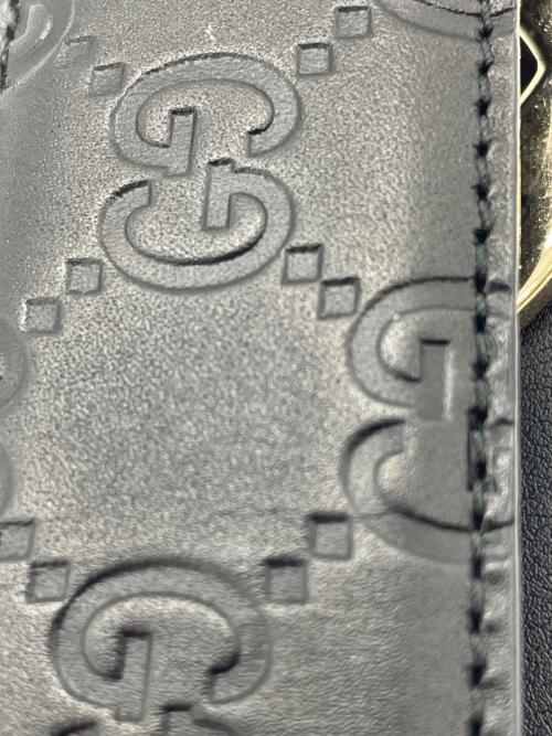 GUCCI（グッチ）GUCCI (グッチ) レザーベルト ブラックの古着・服飾アイテム