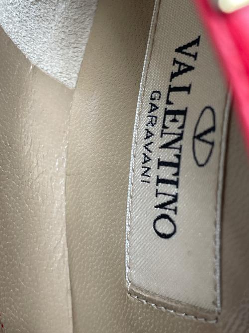 VALENTINO GARAVANI（ヴァレンティノ・ガラヴァーニ）VALENTINO GARAVANI (ヴァレンティノ・ガラヴァーニ) スタッズヒールパンプス レッド サイズ:SIZE 35 1/2の古着・服飾アイテム