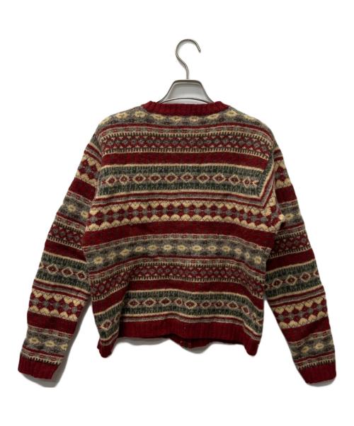L.L.Bean（エルエルビーン）L.L.Bean (エルエルビーン) '90s　ニットカーディガン ブラウン×ベージュ サイズ:Ｍの古着・服飾アイテム