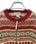 中古・古着 L.L.Bean (エルエルビーン) '90s　ニットカーディガン ブラウン×ベージュ サイズ:Ｍ：7000円