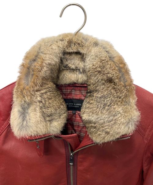 BURBERRY BLACK LABEL（バーバリーブラックレーベル）BURBERRY BLACK LABEL (バーバリーブラックレーベル) ライナー付ライダースジャケット レッド サイズ:Ｌの古着・服飾アイテム