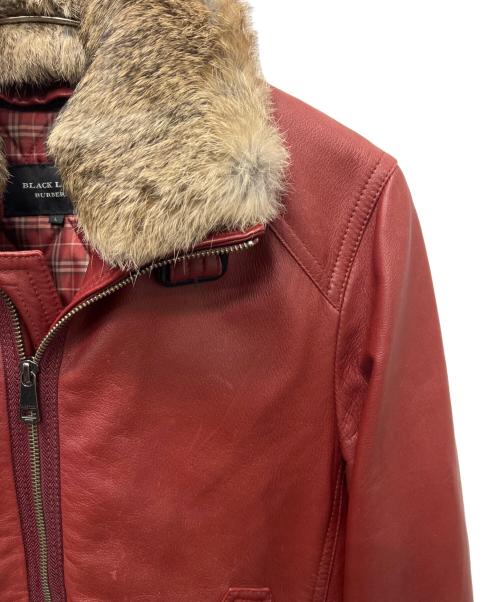 BURBERRY BLACK LABEL（バーバリーブラックレーベル）BURBERRY BLACK LABEL (バーバリーブラックレーベル) ライナー付ライダースジャケット レッド サイズ:Ｌの古着・服飾アイテム