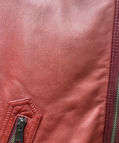 BURBERRY BLACK LABEL（バーバリーブラックレーベル）BURBERRY BLACK LABEL (バーバリーブラックレーベル) ライナー付ライダースジャケット レッド サイズ:Ｌの古着・服飾アイテム