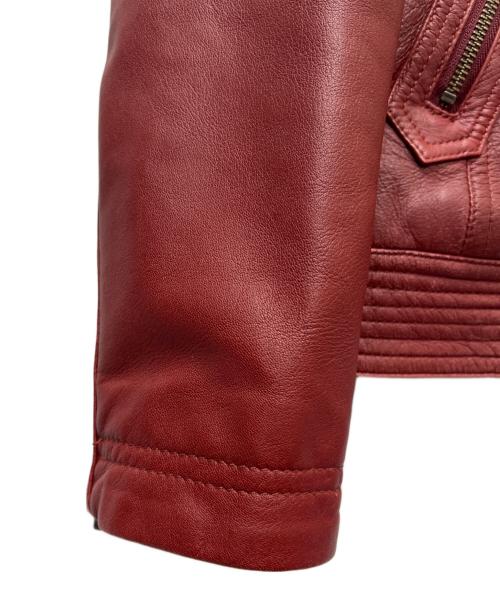 BURBERRY BLACK LABEL（バーバリーブラックレーベル）BURBERRY BLACK LABEL (バーバリーブラックレーベル) ライナー付ライダースジャケット レッド サイズ:Ｌの古着・服飾アイテム