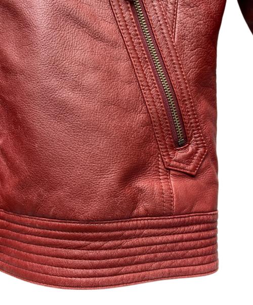 BURBERRY BLACK LABEL（バーバリーブラックレーベル）BURBERRY BLACK LABEL (バーバリーブラックレーベル) ライナー付ライダースジャケット レッド サイズ:Ｌの古着・服飾アイテム